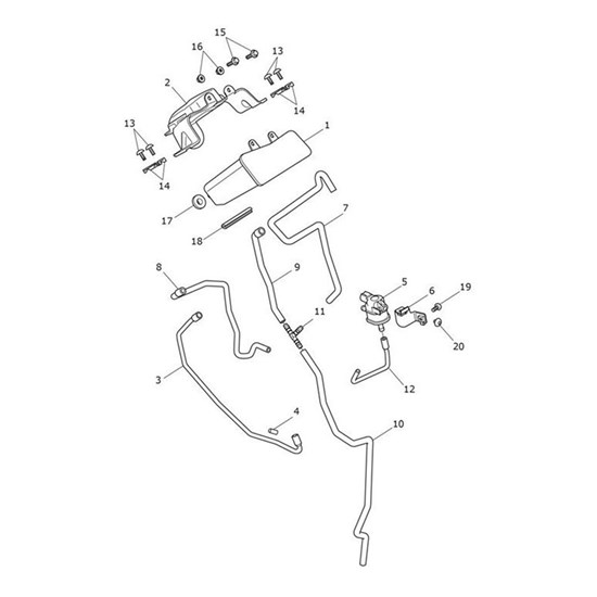 Bild von Hose, Evap Drain, Vent