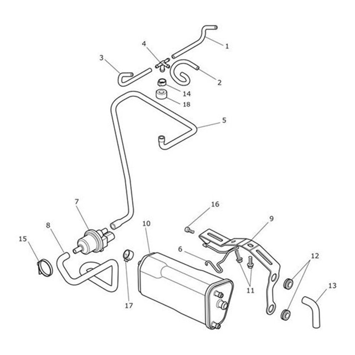 Bild von Hose, Evap Vent