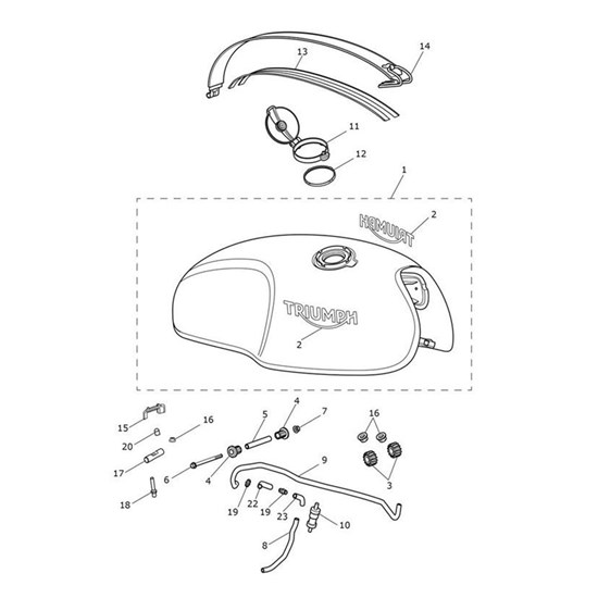 Bild von Hose, Formed, Restrictor to Restrictor