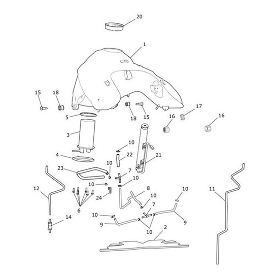 Bild von Hose, Fuel Drain