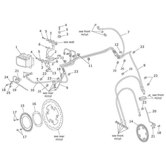 Bild von Hose, Modulator, Front Caliper