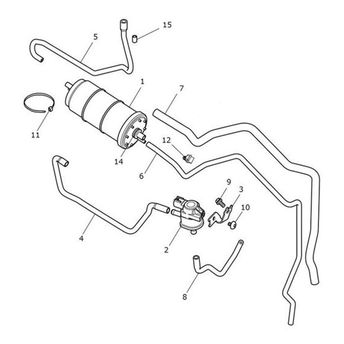 Bild von Hose, Purge to Manifold