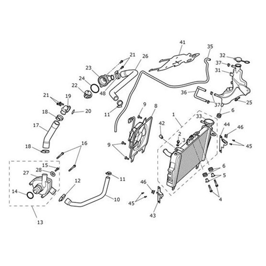 Bild von Hose, Radiator to Pump