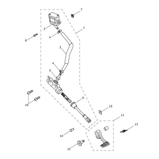 Bild von Hose, Reservoir, M/Cyl, Rear