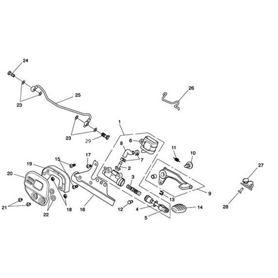 Bild von Hose, Reservoir, M/Cyl Rear