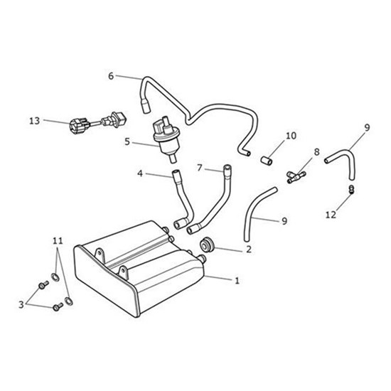 Bild von Hose, Solenoid to Throttle Body