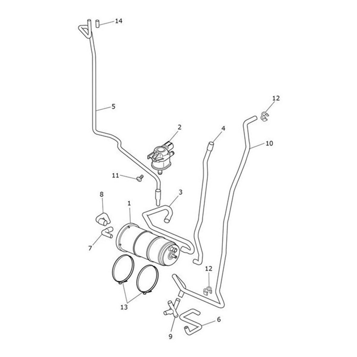 Bild von Hose, Solenoid to Throttle Body