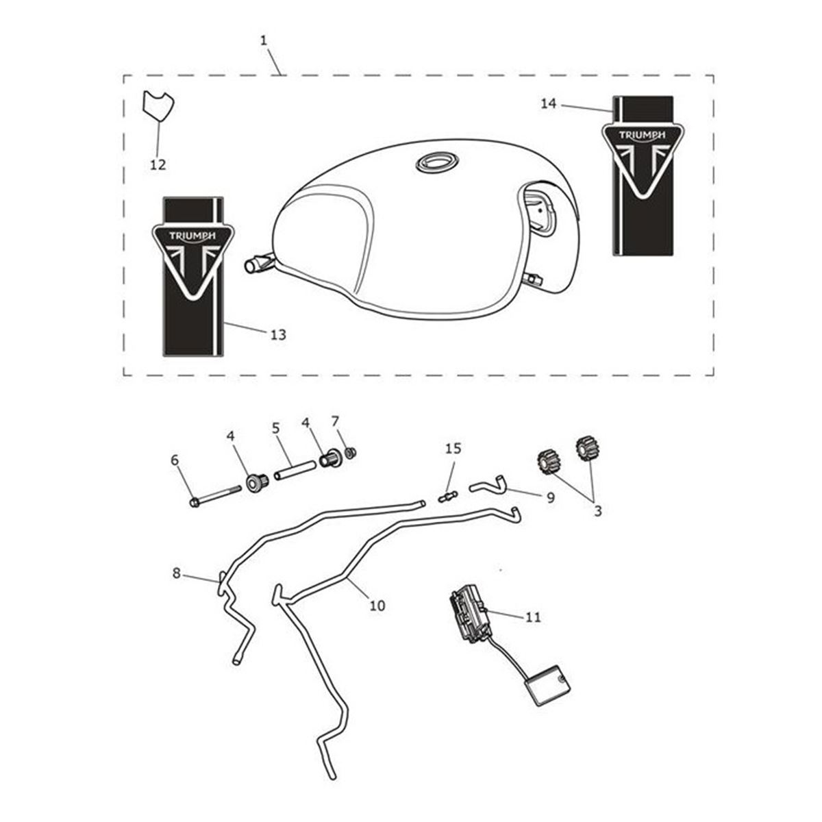 Bild von Hose, Tank to Restrictor