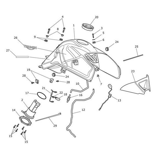 Bild von Hose, Tank to Rollover Valve