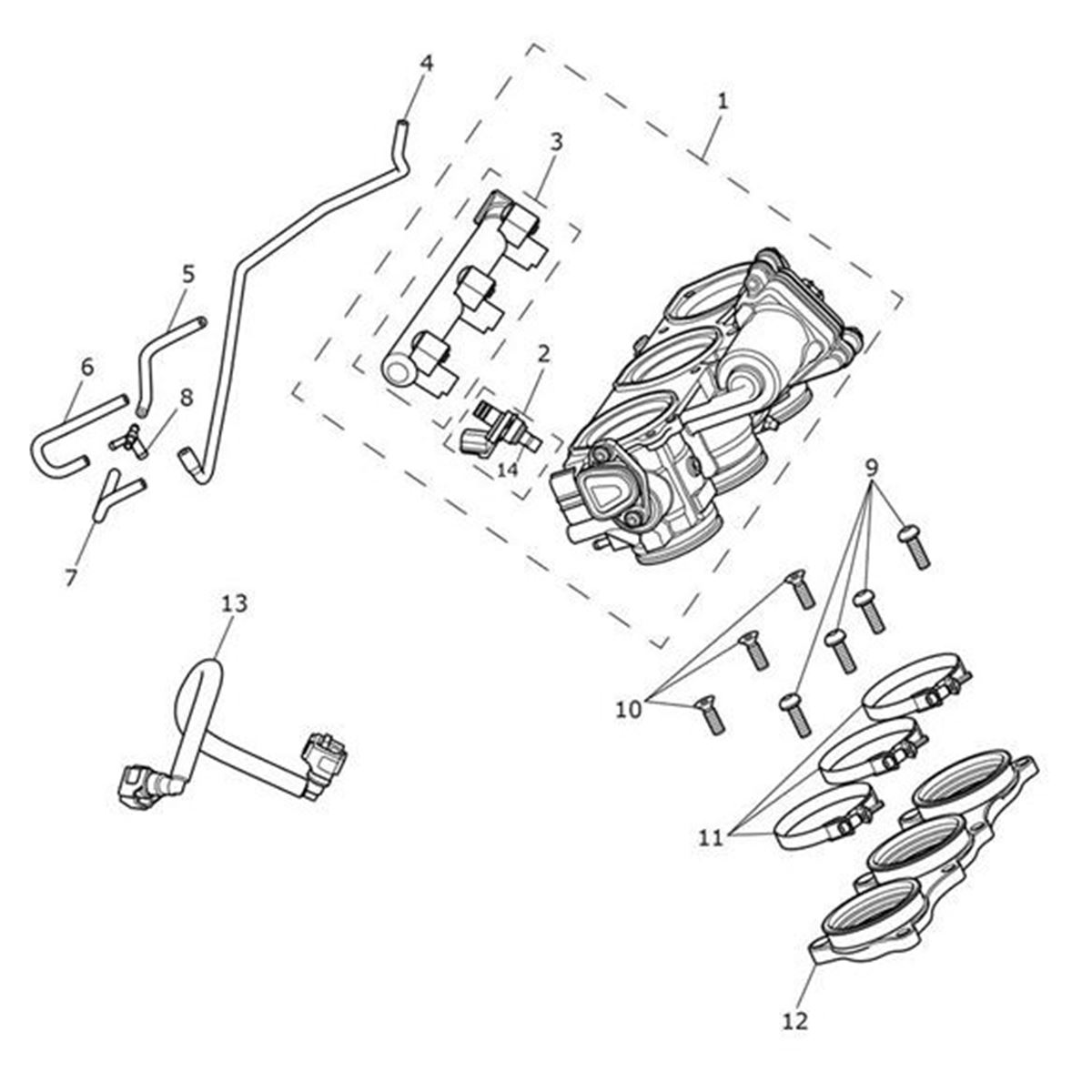 Bild von Hose Assy, Fuel Feed, Rubber