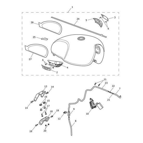 Bild von Hose Formed, Tank to Restrictor