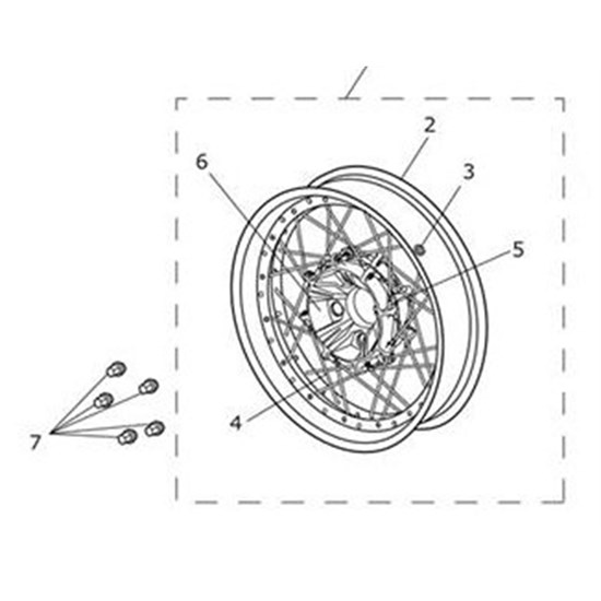 Bild von Hub, Rear, 32 Spoke