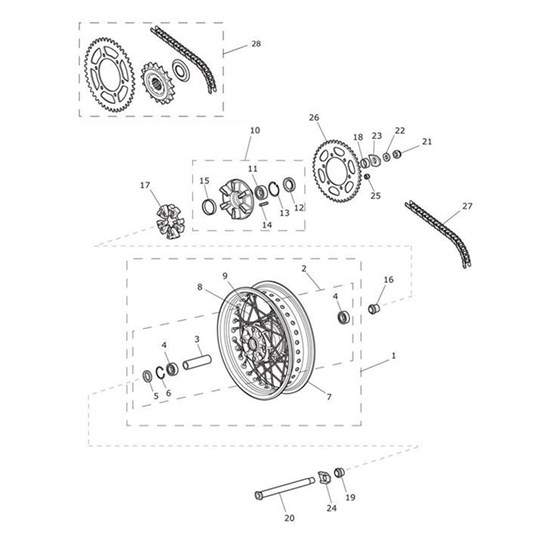 Bild von Hub Assy, Rear Wheel