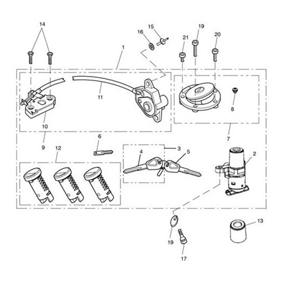 Bild von Ignition Lock, Sym, RH