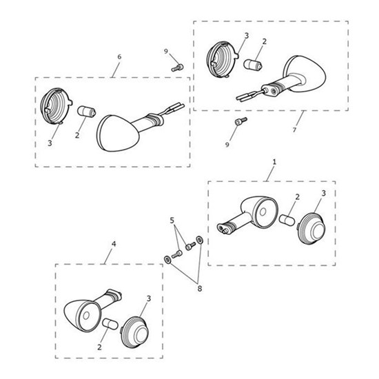 Bild von Indicator Chrome, Amber Lens