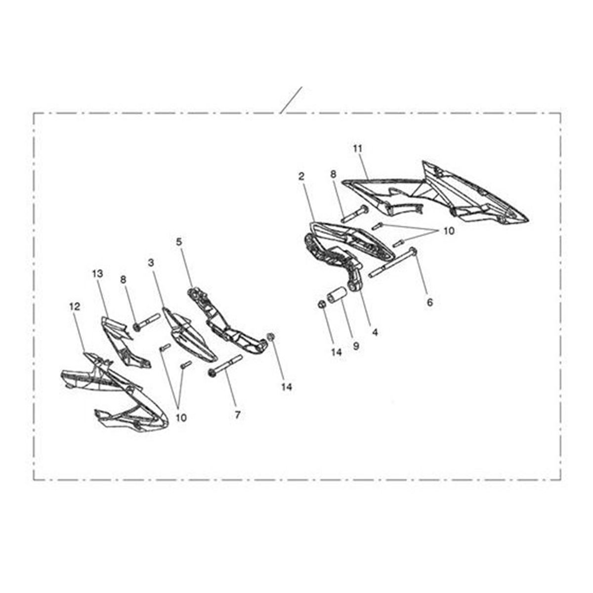 Bild von Infill, Fairing, RH, Front, Trim