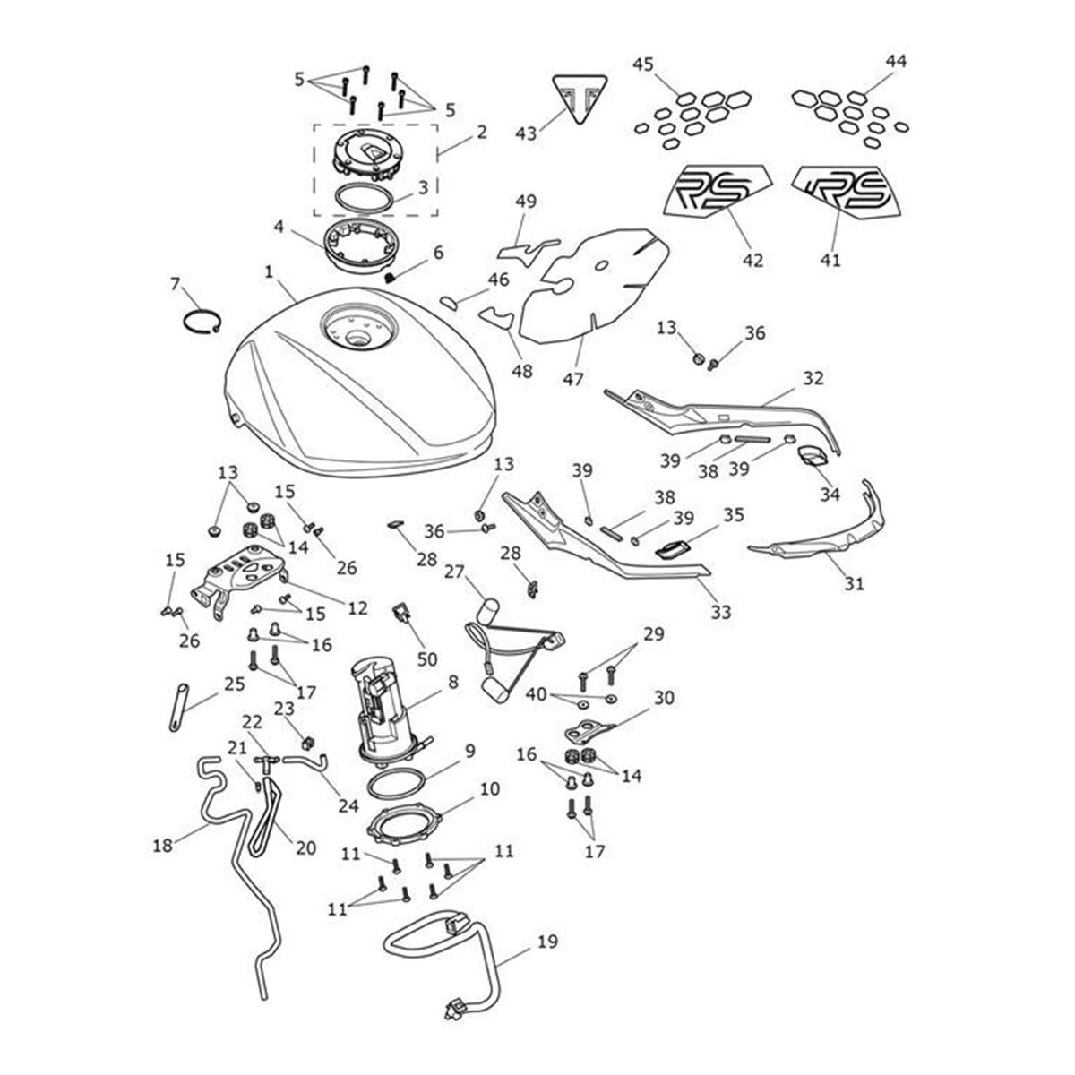 Bild von Infill, Fuel Tank, Front