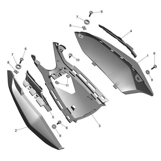 Bild von Infill, Undertray, Mldg, LH