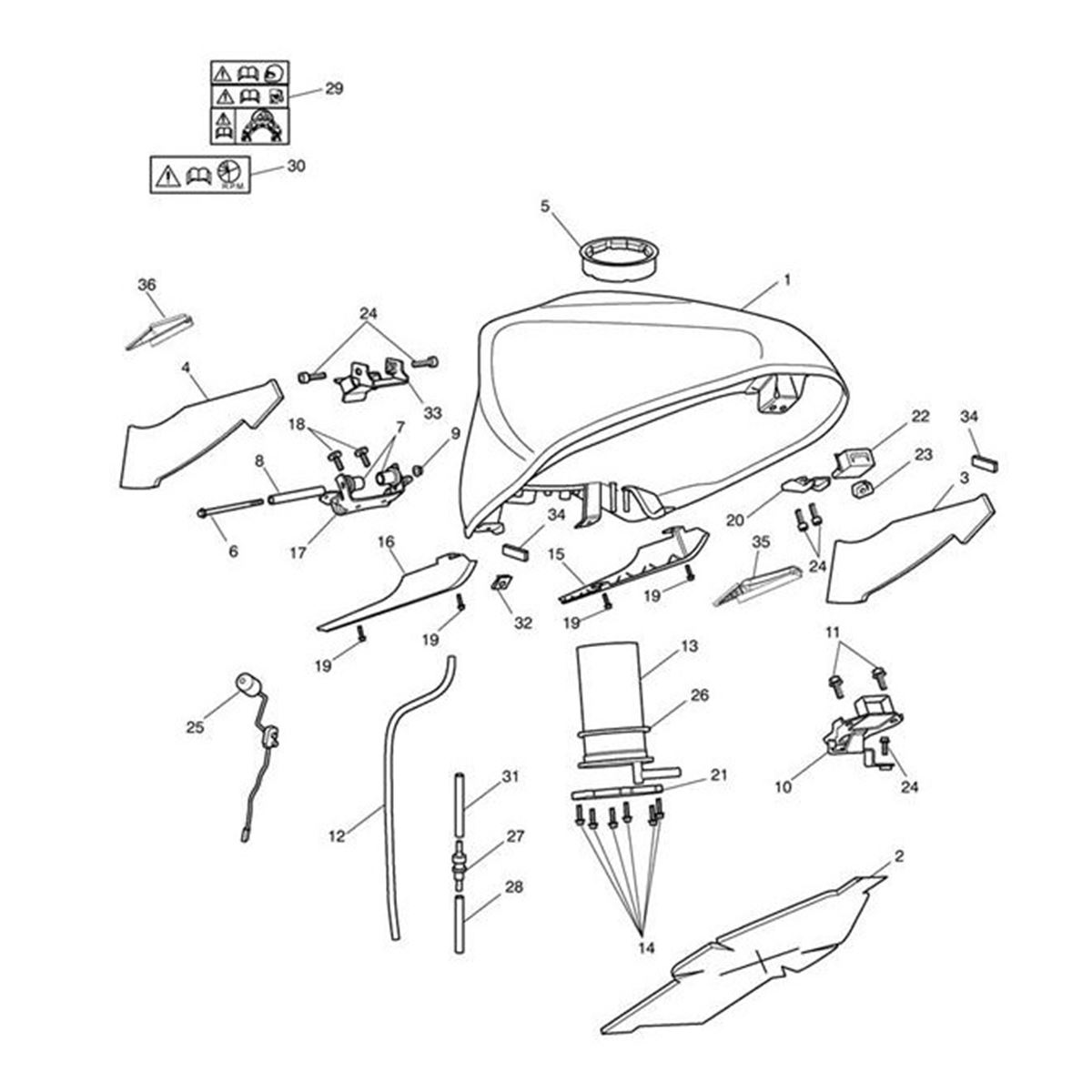 Bild von Infill Panel, Fuel Tank, LH
