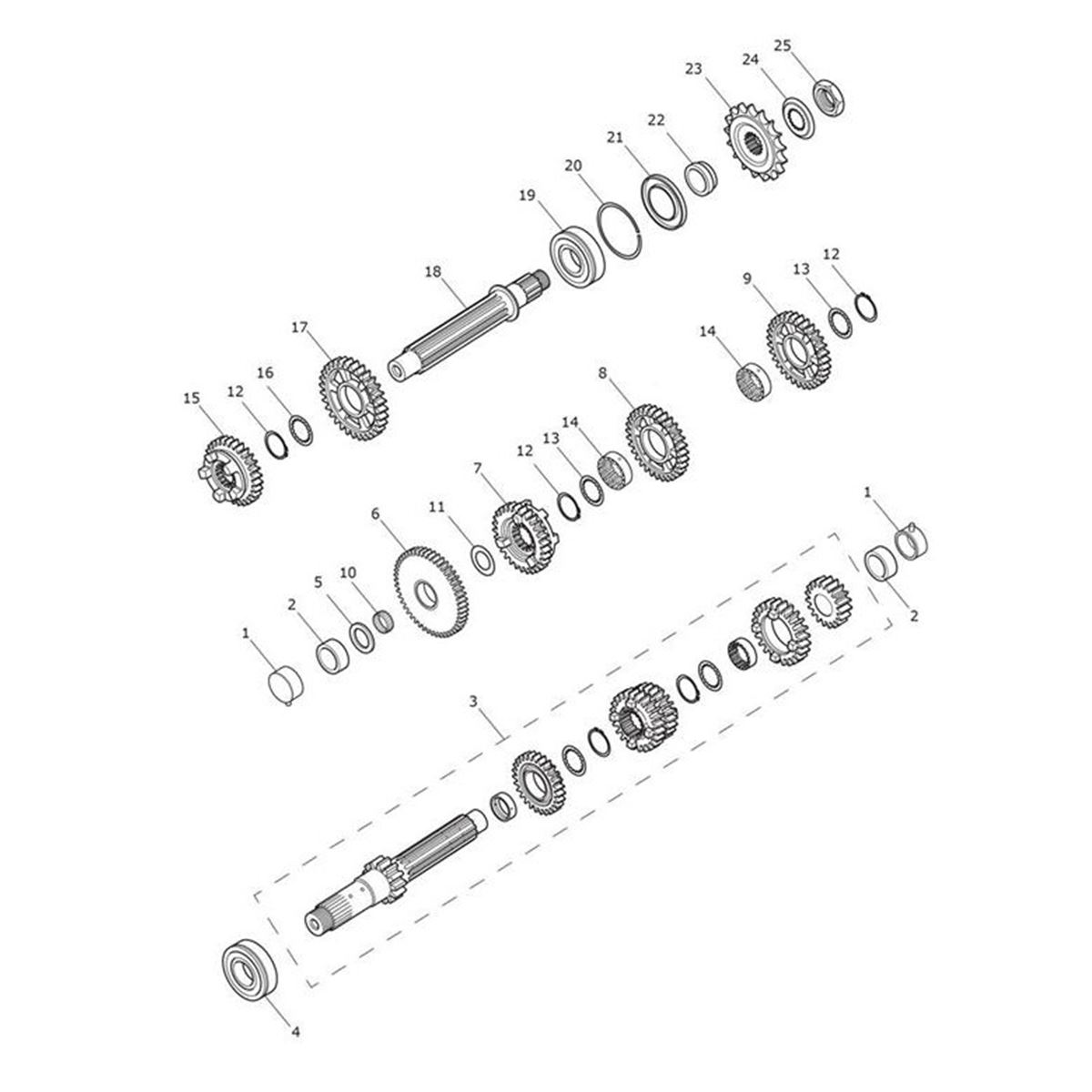 Bild von Input Shaft Spares Assy
