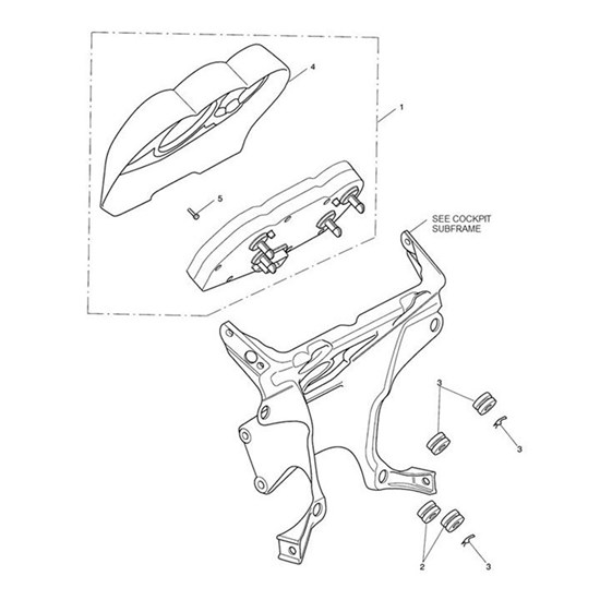 Bild von Instrument Assembly, ABS, KPH