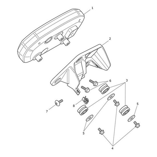 Bild von Instrument Mount, 5 Inch, Moulding