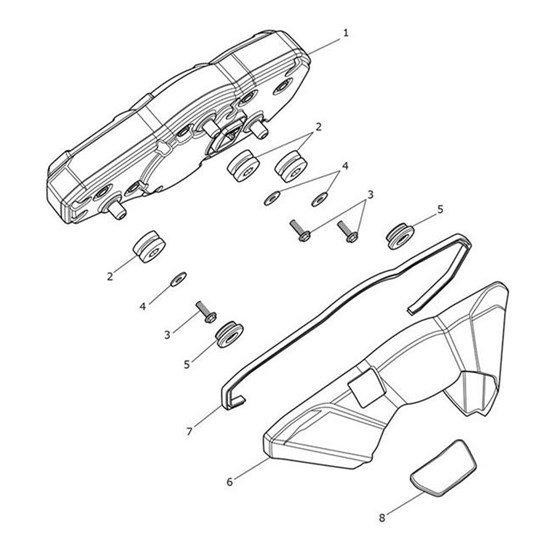 Bild von Instrument Pack, LCD, KMH, EU