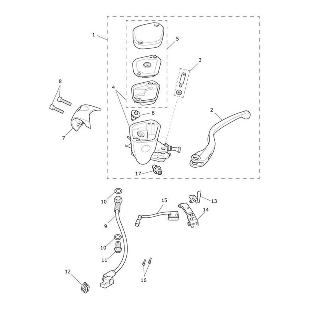 Bild von Kit, Brake & Clutch Lines, Short