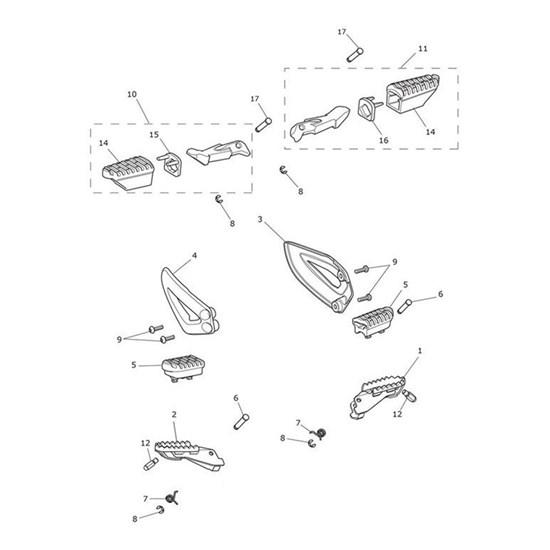 Bild von Kit, Footpeg Assy