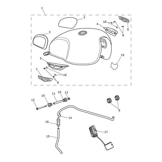 Bild von Kit, Fuel Tank Badge, RH