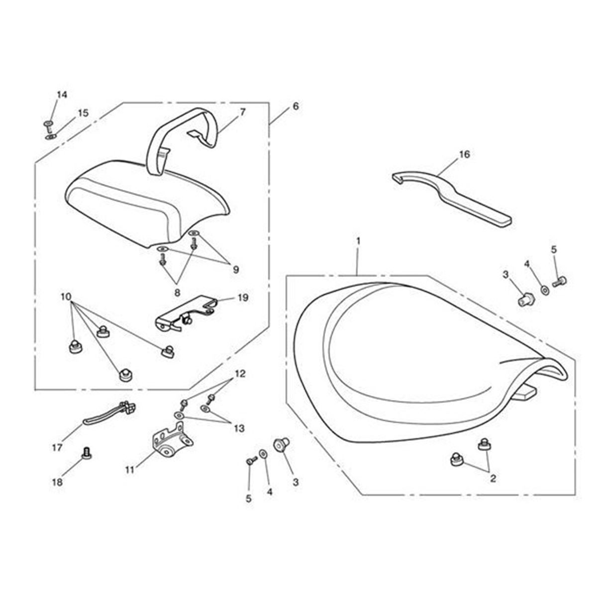 Bild von Kit, Pillion Seat