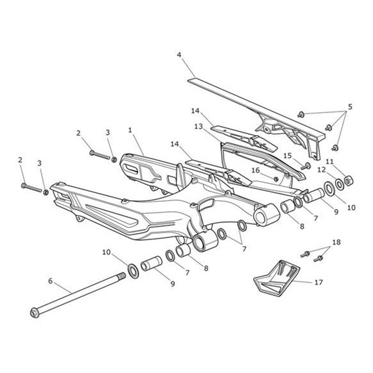 Bild von Kit, Swingarm Spares Assembly