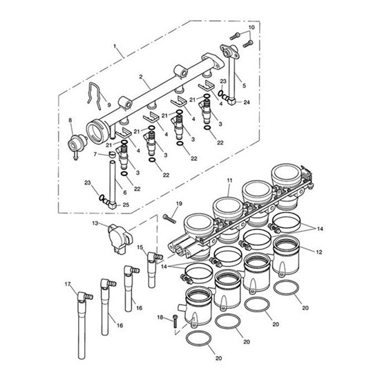 Bild von Kit Connector, Fuel, 8.0, Red