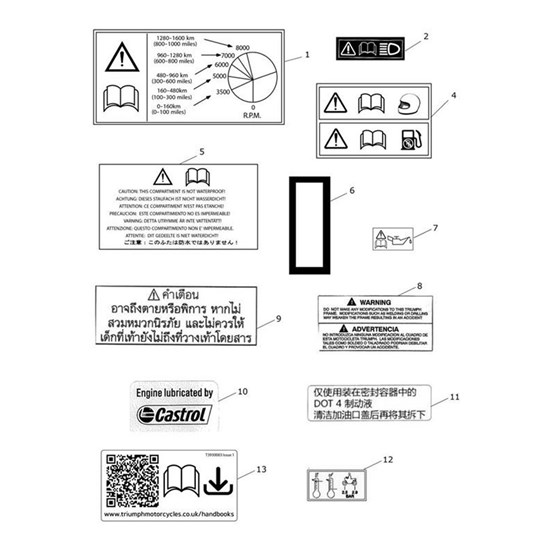 Bild von Label, Brakes, Chinese