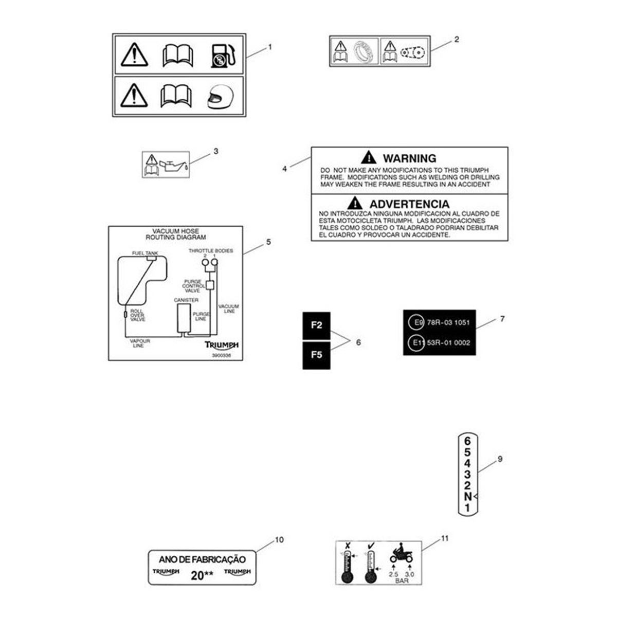 Bild von Label, Tyre Data