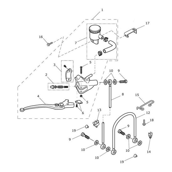 Bild von Lever, Bolt, Front M/Cyl