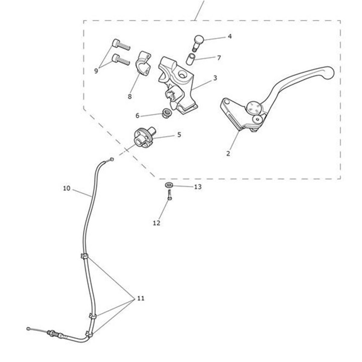Bild von Lever Assy, Clutch, Adj