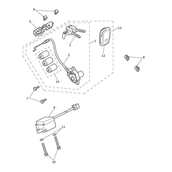 Bild von Lock & Cable, Seat Assy