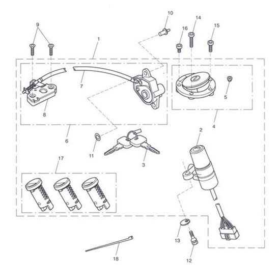 Bild von Lock, Assy, Seat