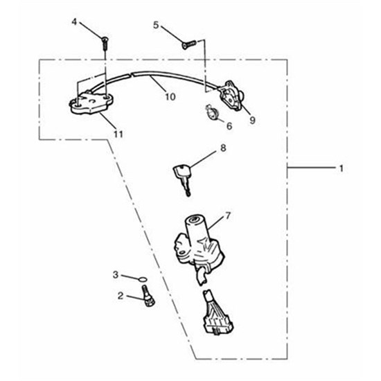 Bild von Lock Assy, Seat