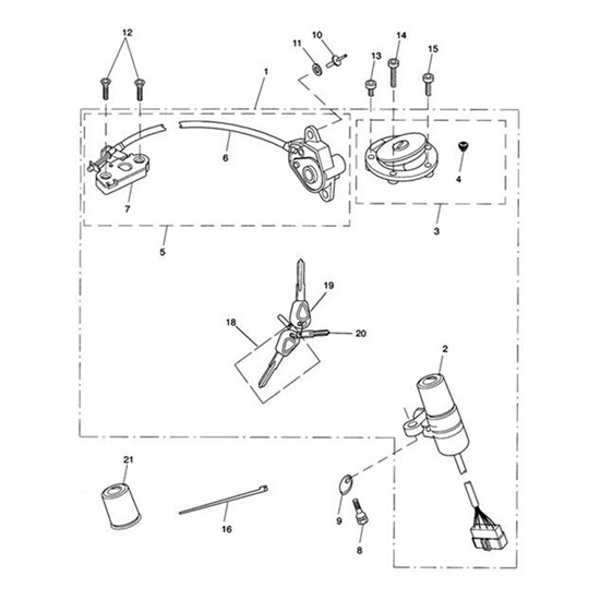 Bild von Lockset, LH, Routing