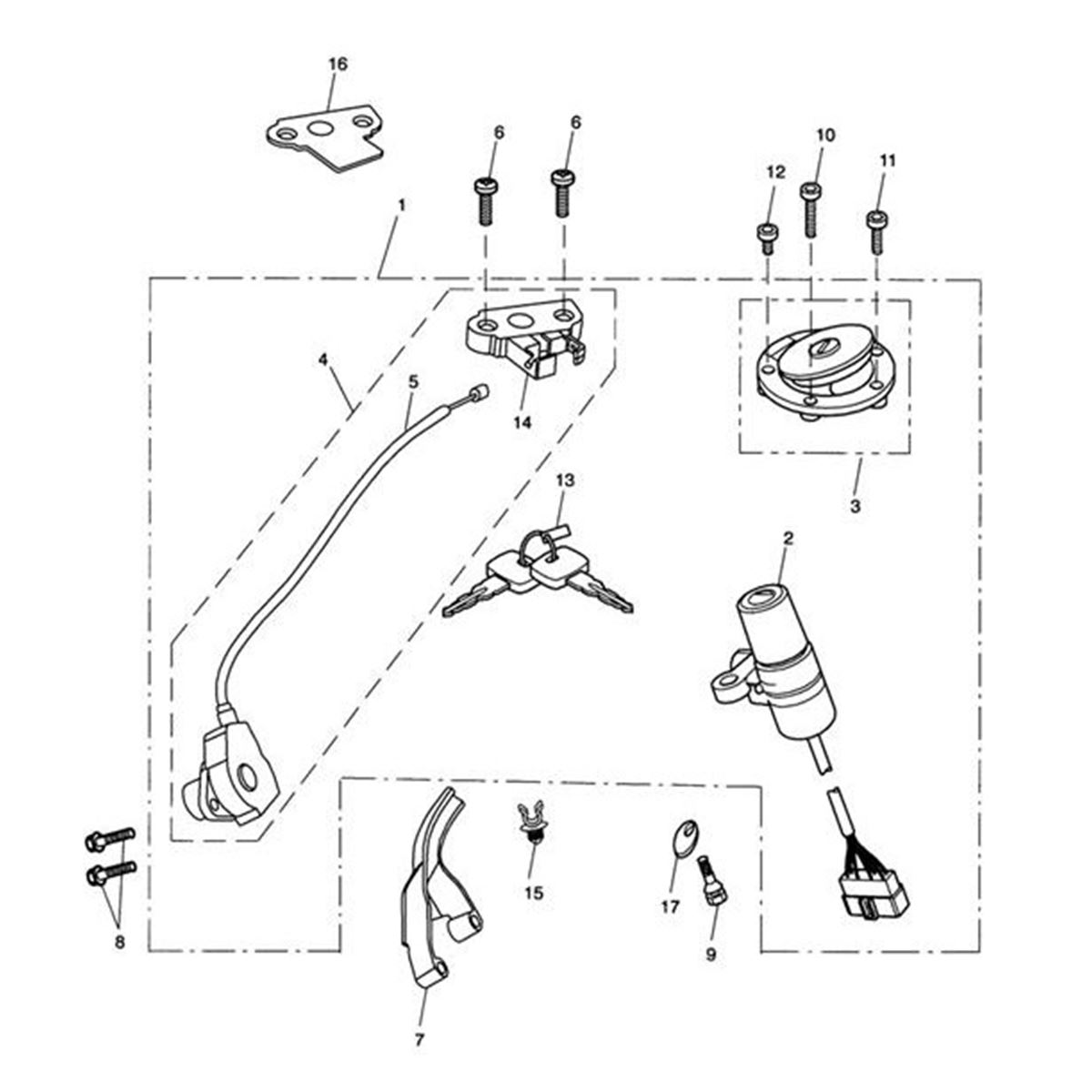 Bild von Lockset, Symbols, Spares