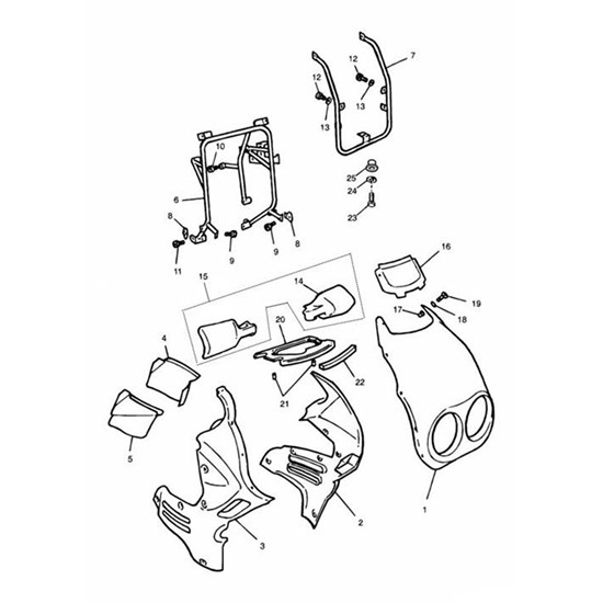 Bild von Luftfilter Abdeckung rechts