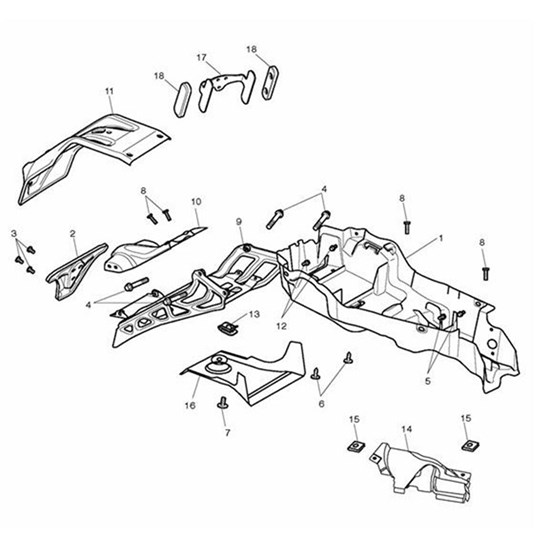 Bild von Main Number Plate Bracket