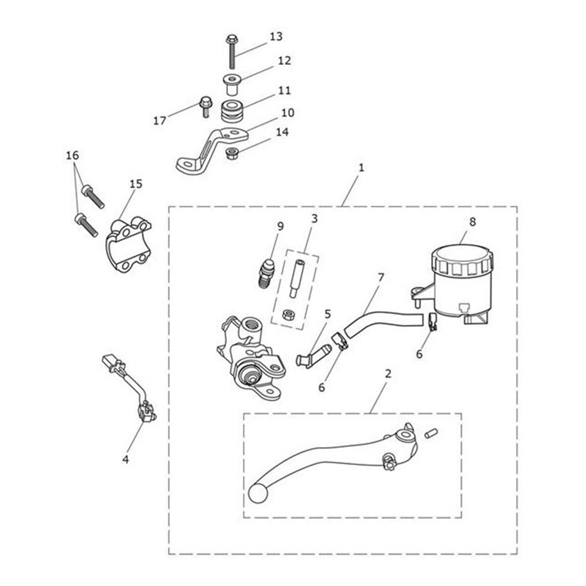 Bild von Master Cylinder, Front