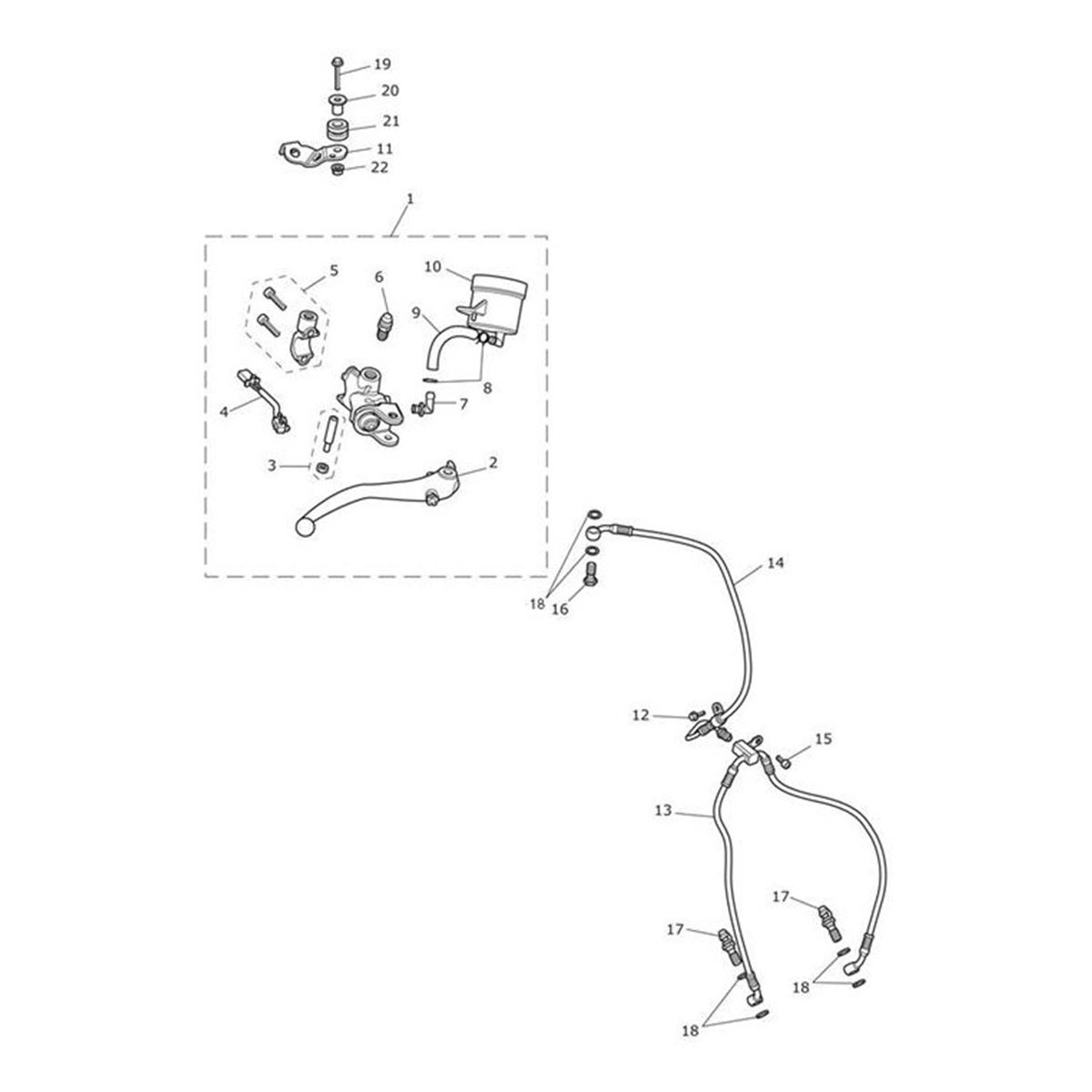 Bild von Master Cylinder, Front