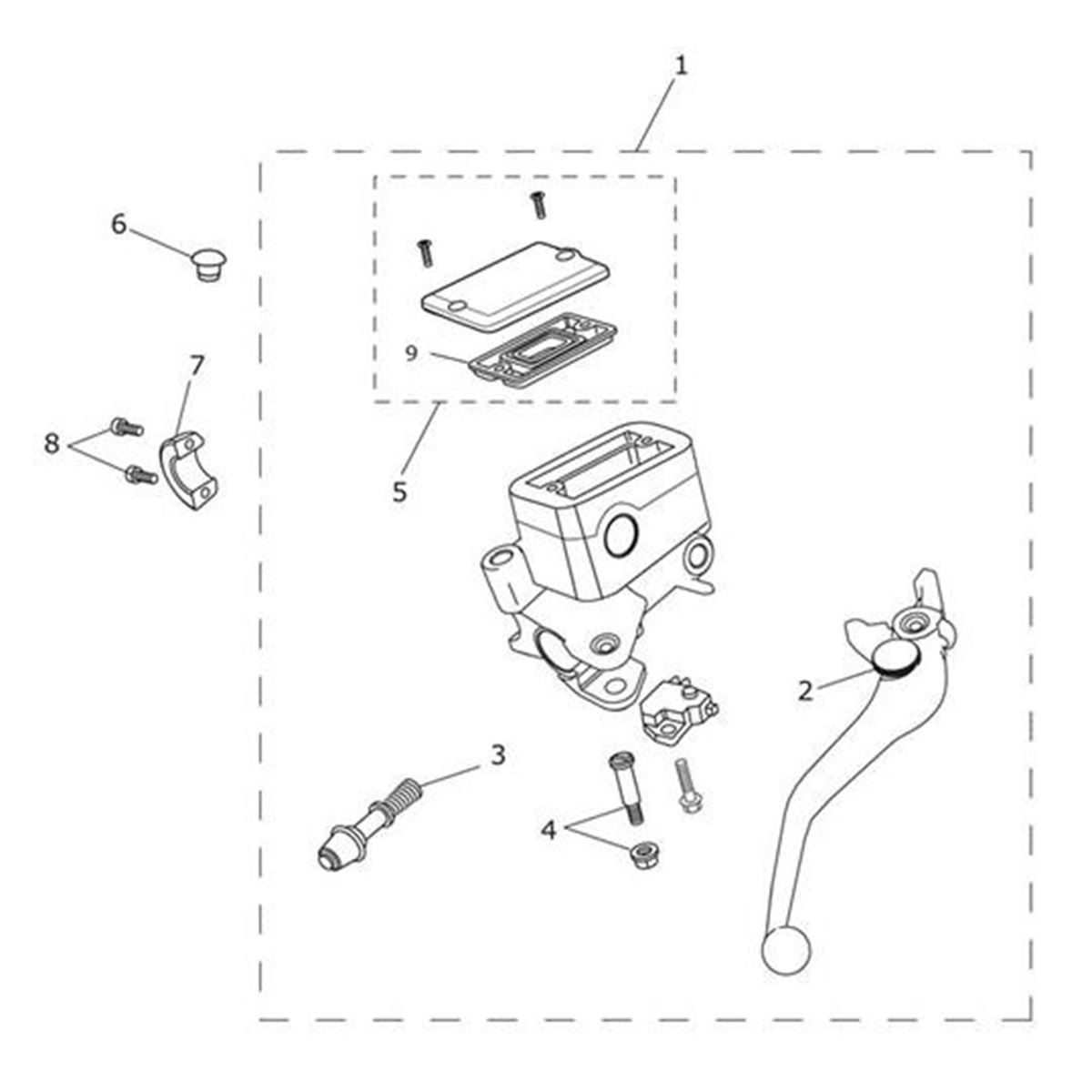 Bild von Master Cylinder Assy, Axial, 14mm