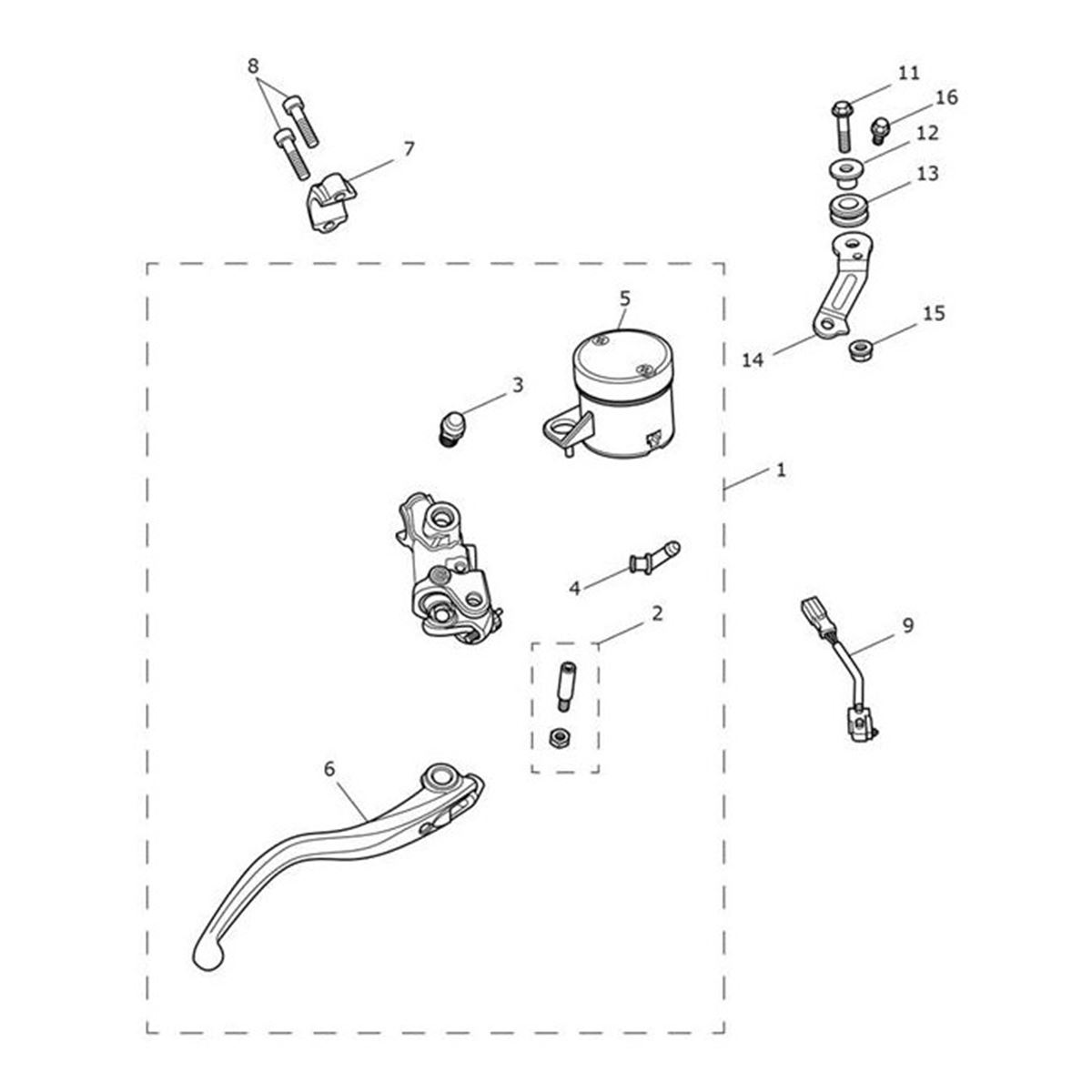 Bild von Master Cylinder Assy, Front