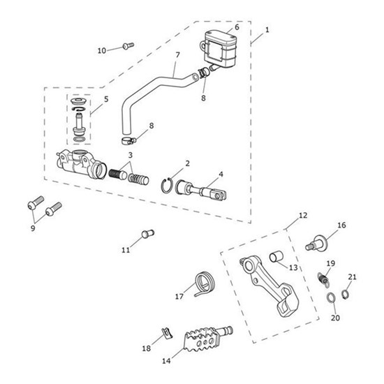 Bild von Master Cylinder Assy, Rear