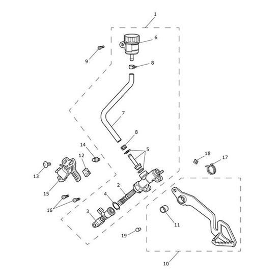 Bild von Master Cylinder Assy, Rear